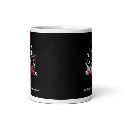 Caneca branca brilhante