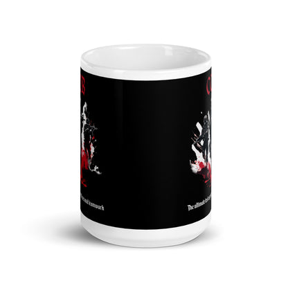 Caneca branca brilhante